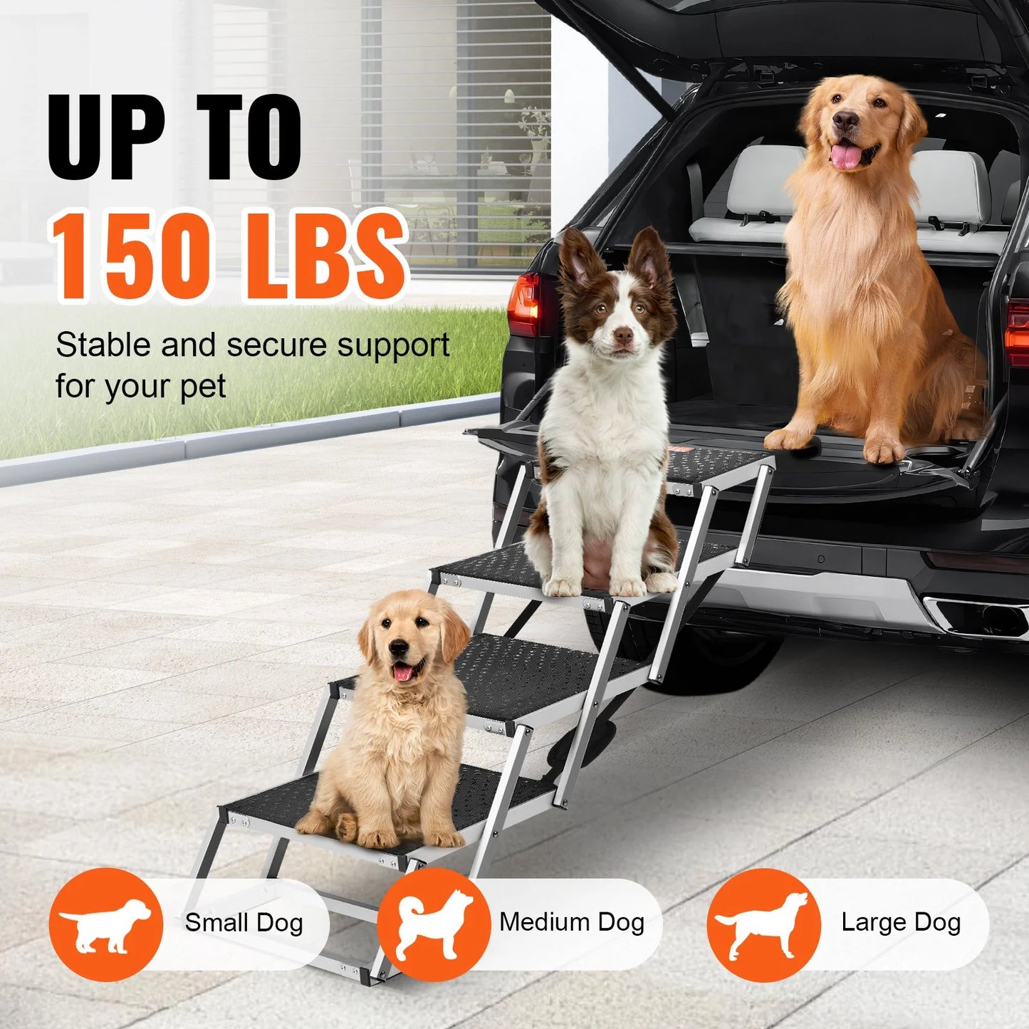 VEVOR Dog Stair for Cars ( 150 Lbs)